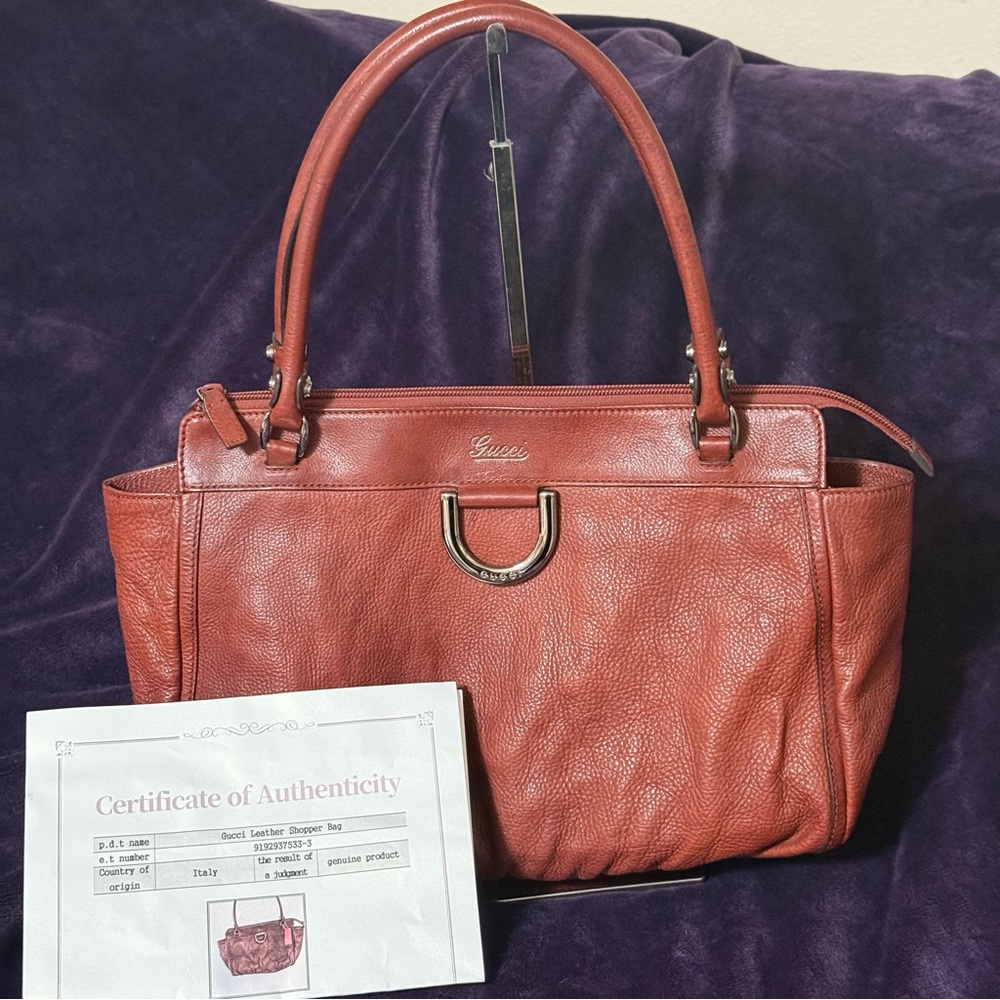 GUARANTEED AUTHENTIC GUCCI ABBEY D-RING TOTE BAG